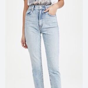 SLVRLAKE Beatnik High Rise Slim Ankle Jeans Crosby Blue NWOT